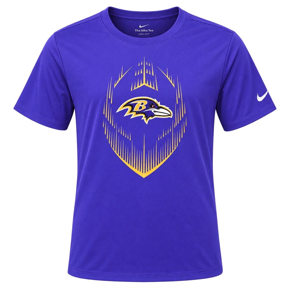 Nike Baltimore Ravens NFL Mens small Dri-FIT Graphic T-Shirt sportswear casual